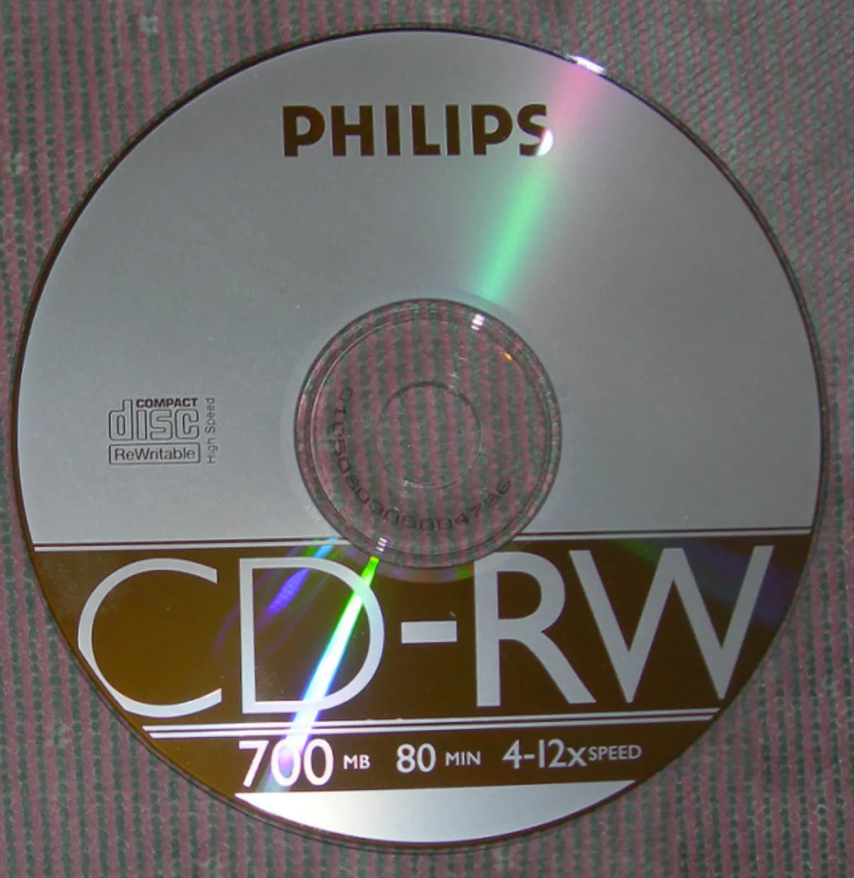 Диск Philips CD-RW 700 МБ